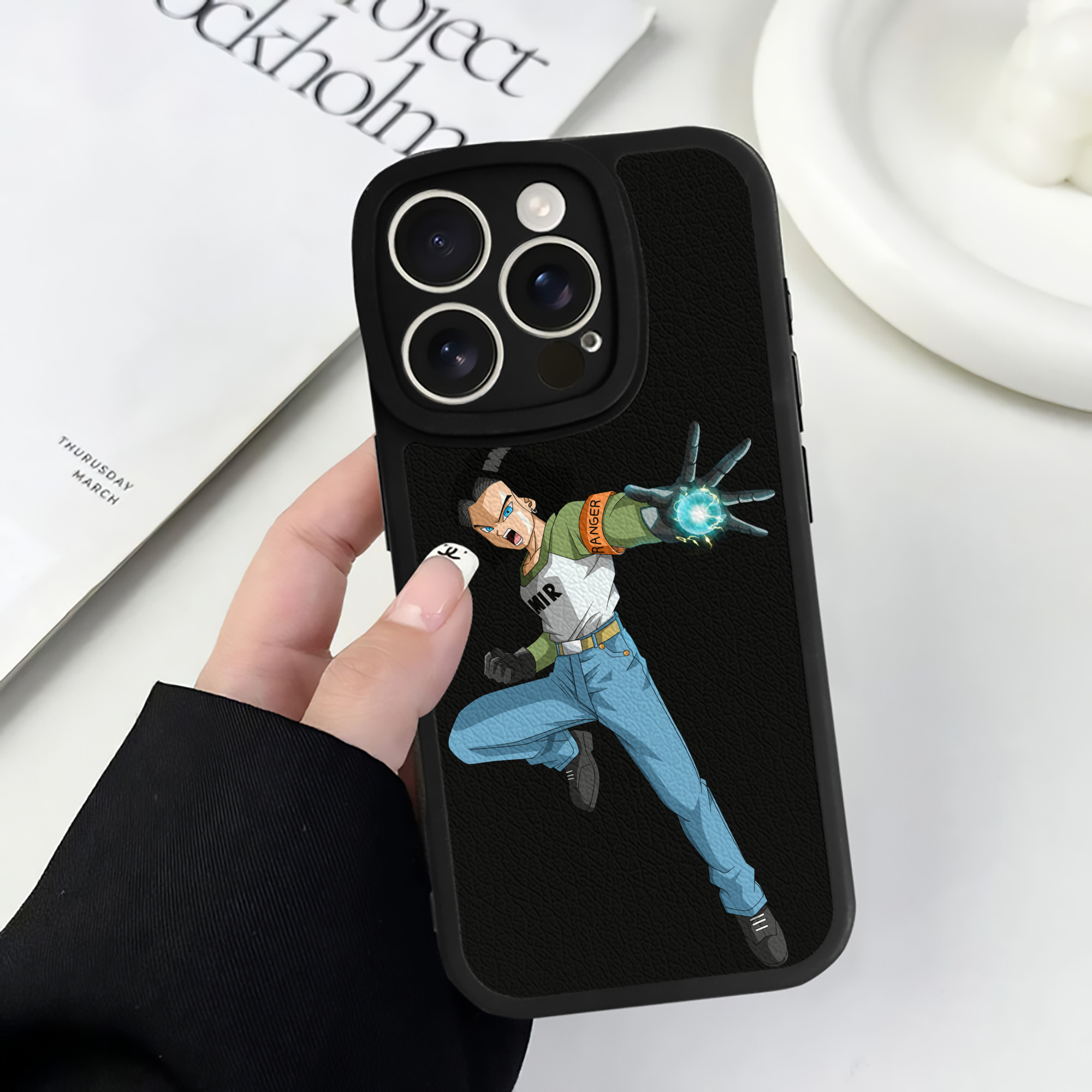（画像用） ドラゴンボール DRAGON BALL 【iPhone 16シリーズ対応】シリコンスマホケース（レザー調） 材質：シリコン
